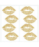 ROOMMATES Stickers LIP PEEL repositionnables 4 feuilles de 10,1cm x 44,1cm