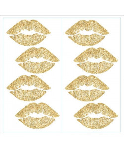 ROOMMATES Stickers LIP PEEL repositionnables 4 feuilles de 10,1cm x 44,1cm