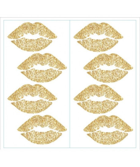 ROOMMATES Stickers LIP PEEL repositionnables 4 feuilles de 10,1cm x 44,1cm