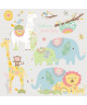 ROOMMATES Stickers TRIBAL BABY ANIMALS PEEL repositionnables 4 feuilles de 10,1cm x 44,1cm