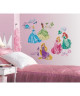 ROOMMATES Lot de 37 stickers DISNEY PRINCESSES ROYALES repositionnables 4 feuilles de 10,1cm x 44,1cm