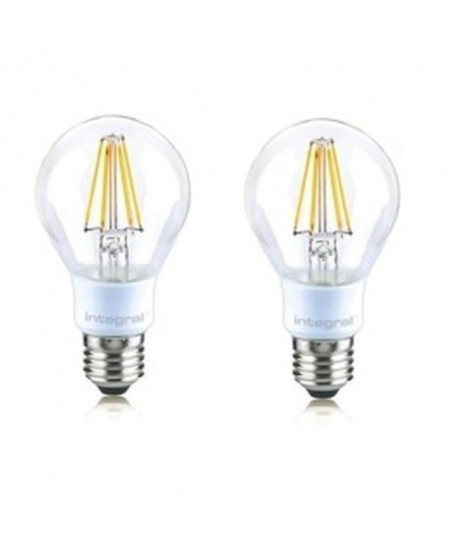 INTEGRAL LED Lot de 2 ampoules classic E27 filament 4,5 W équivalent a 40 W 2700 K 470 lm