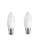 INTEGRAL LED Lot de 2 ampoules flamme B22 6,5 W équivalent a 40 W 5000 K 490 lm dimmable