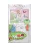 ROOMMATES Stickers muraux PAPILLON effet peint a la main 4 feuilles de 10,1cm x 44,1cm