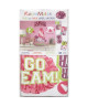 ROOMMATES Lot de 31 stickers POM POM GIRL repositionnables 4 feuilles de 10,1cm x 44,1cm