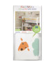 ROOMMATES Lot de 28 stickers ANIMAUX DE LA FERME repositionnables 4 feuilles de 10,1cm x 44,1cm