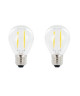 INTEGRAL LED Lot de 2 ampoules mini globe filament E27 2 W équivalent a 25 W 2700 K 250 lm