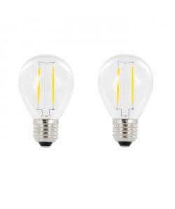 INTEGRAL LED Lot de 2 ampoules mini globe filament E27 2 W équivalent a 25 W 2700 K 250 lm