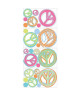 ROOMMATES Stickers BRILLANT PEACE repositionnables 4 feuilles de 10,1cm x 44,1cm