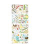 ROOMMATES Stickers ANIMAL ALPHABET PEEL repositionnables 4 feuilles de 10,1cm x 44,1cm