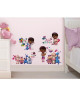 ROOMMATES Lot de 27 stickers DISNEY DOCTEUR MCSTUFFINS repositionnables 4 feuilles de 10,1cm x 44,1cm