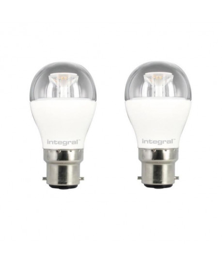 INTEGRAL LED Lot de 2 ampoules B22 6 W équivalent a 40 W 2700 K 470 lm