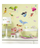 ROOMMATES Lot de 30 stickers DISNEY LES FÉES repositionnables 4 feuilles de 10,1cm x 44,1cm