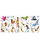 ROOMMATES Lot de 30 stickers DISNEY LES FÉES repositionnables 4 feuilles de 10,1cm x 44,1cm