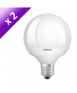 OSRAM Lot de 2 Ampoules LED E27 12 W équivalent a 75 W blanc chaud dimmable variateur