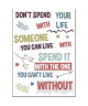 PLAGE Sticker déco  Don\'t spend life1 Planche 48 x 68 cm