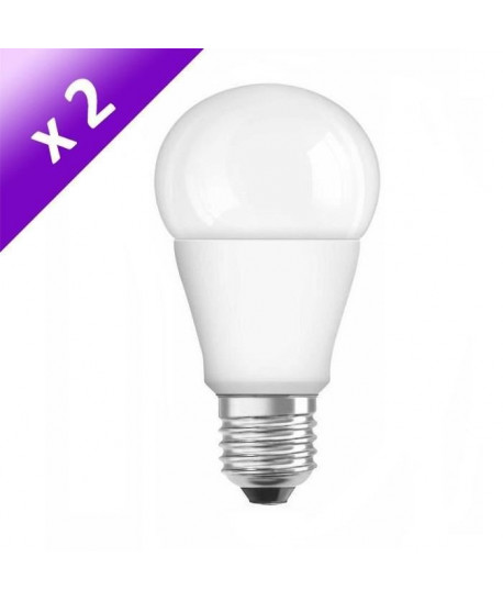 OSRAM Lot de 2 Ampoules LED E27 10 W équivalent a 75 W blanc froid