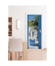 Sticker Adhésif de porte Ondoor Maison bleue  204 x 83 cm