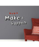 PLAGE Sticker déco  Make it happen1 Planche 48 x 68 cm