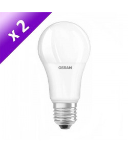 OSRAM Lot de 2 Ampoules LED E27 13 W équivalent a 100 W blanc chaud