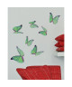 Sticker déco Papillons 3D Jade PVC Vert