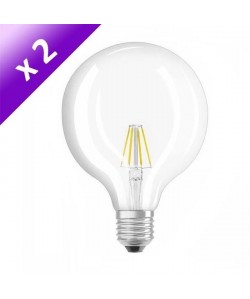 OSRAM Lot de 2 Ampoules filament LED E27 4 W équivalent a 40 W blanc chaud