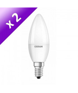 OSRAM Lot de 2 Ampoules LED E14 5 W équivalent a 40 W blanc froid