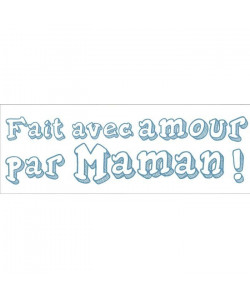 PLAGE Sticker FAIT AVEC AMOUR1 planche 24*68