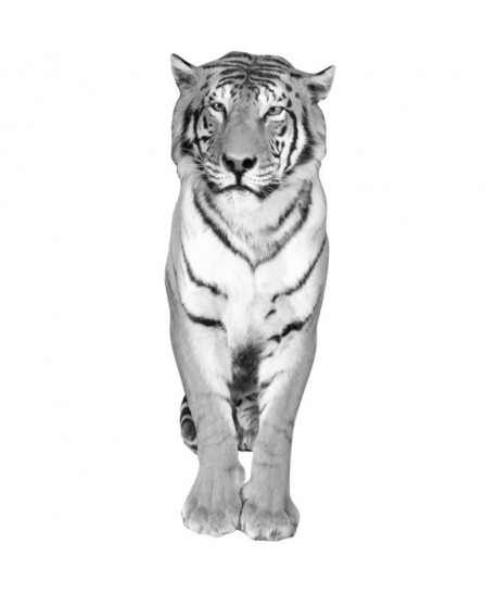 PLAGE Sticker Décor mural adhésif 3XL  Tigre Noir et blanc58,2x172 cm