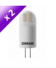 OSRAM Lot de 2 Ampoules LED G4 2 W équivalent a 20 W blanc chaud