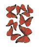 Sticker déco Papillons 3D Garance PVC rouge