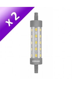 OSRAM Lot de 2 Ampoules LED R7S 7 W équivalent a 60 W blanc chaud
