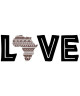 PLAGE Sticker déco  African love1 Planche 24x68cm