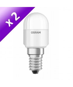 OSRAM Lot de 2 Ampoules réfrigérateur/machine a coudre LED E14 2 W équivalent a 20 W blanc chaud