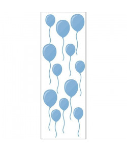 PLAGE Sticker déco  Ballons bleus1 Planche 24x68cm