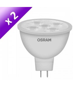 OSRAM Lot de 2 Ampoules spot LED GlowDim GU5,3 6 W équivalent a 35 W dimmable variateur blanc chaud