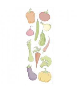 PLAGE Sticker déco  Légumes1 Planche 24x68cm