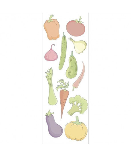 PLAGE Sticker déco  Légumes1 Planche 24x68cm