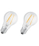 OSRAM Lot de 2 Ampoules LED E27 standard claire 6,5 W équivalent a 60 W blanc froid