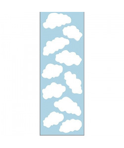 PLAGE Sticker déco  Nuages1 Planche 24x68cm