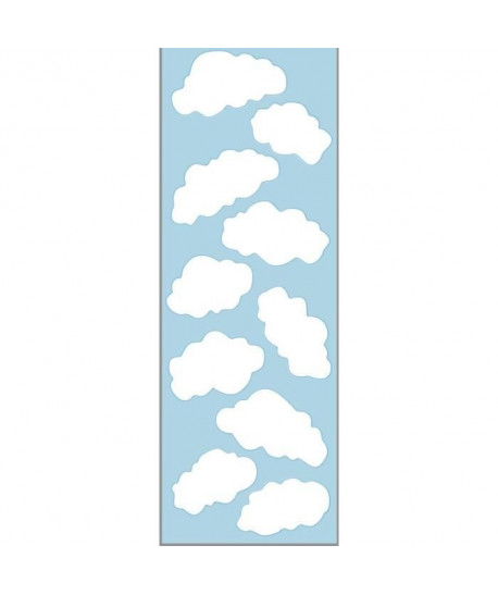 PLAGE Sticker déco  Nuages1 Planche 24x68cm