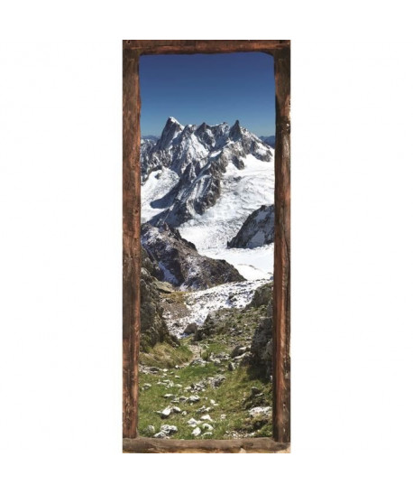 Sticker Adhésif de porte Ondoor Montagne 1  204 x 83 cm