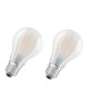 OSRAM Lot de 2 Ampoules LED E27 standard dépolie 11 W équivalent a 100 W lumiere du jour