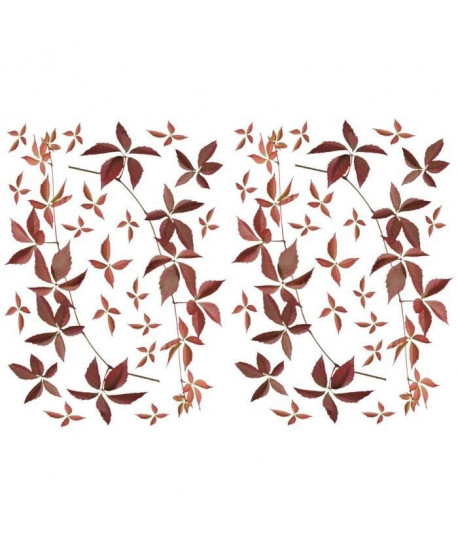 Lot de 2 planches de Stickers adhésif   Branches d\'Automne   29,7 x 21 cm