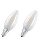 OSRAM Lot de 2 Ampoules LED E14 flamme dépolie 4 W équivalent a 40 W lumiere du jour