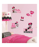 ROOMMATES Stickers MICKEY & FRIENDS  MINNIE repositionnables 4 feuilles de 10,1cm x 44,1cm