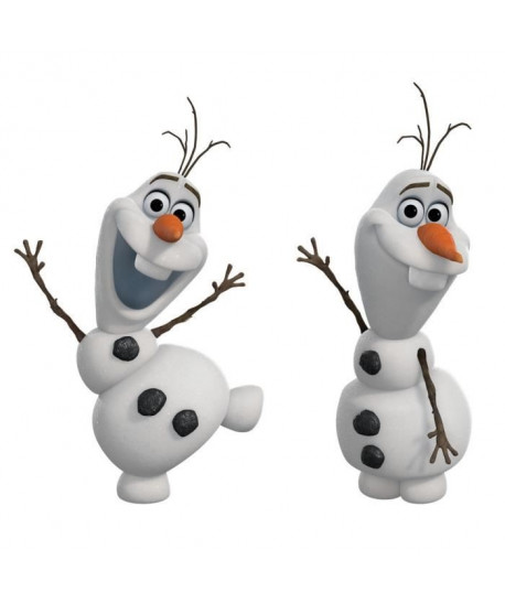 ROOMMATES Stickers DISNEY OLAF repositionnables 57x24cm 4 feuilles de 10,1cm x 44,1cm