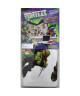 ROOMMATES Lot de 30 stickers TORTUES NINJA repositionnables 4 feuilles de 10,1cm x 44,1cm