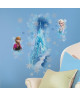 ROOMMATES Stickers DISNEY ICE PALACE ELSA & ANNA repositionnables 99x42cm