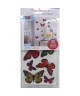 ROOMMATES Lot de 26 stickers PAPILLONS RELIEF 3D repositionnables 12,1cm x 26cm et 1 feuille 3D de